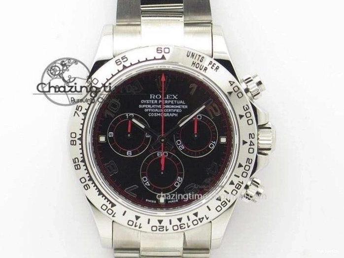 VRF Dial A2836 116621 Bracelet on RG Best Edition Yacht-Master SS 1:1 SS Black 0811